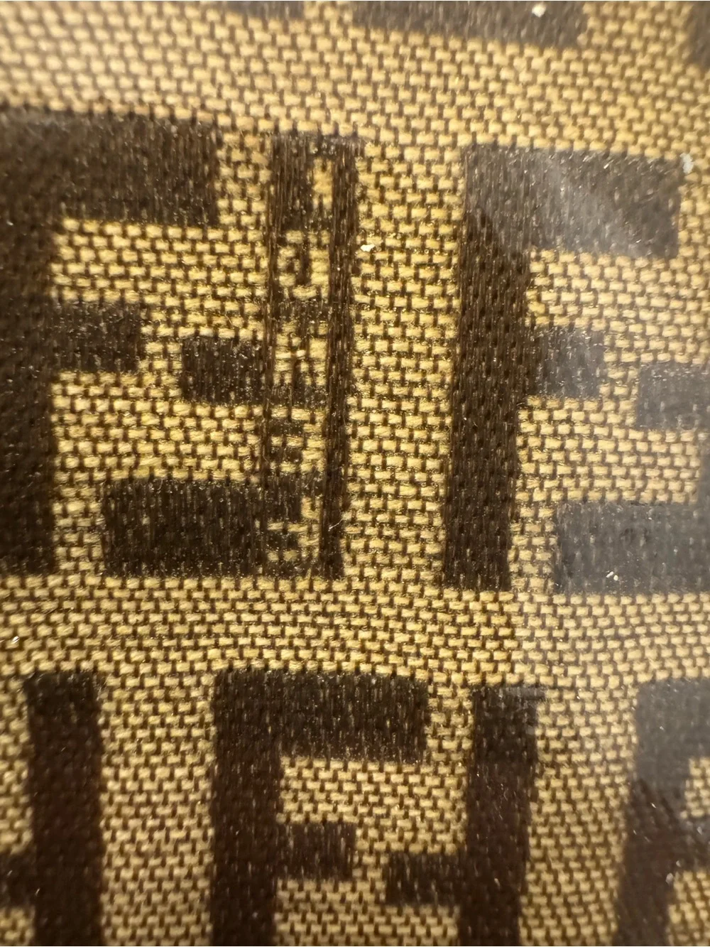 Fendi Zucchino FF vintage Monogram Canvas Clutch Pouch authentic